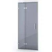 Maxaro Diamond Douchedeur | 80 cm Chroom Rookglas Draaideur | Douchedeur | Douchedeur Draaibaar | Douchedeur Inklapbaar