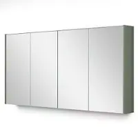 Maxaro Spiegelkast Met Verlichting Modulo 137,6x70cm Saliegroen Badkamer Spiegelkast | Spiegelkast Badkamer | Spiegelkast met Verlichting
