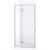 Maxaro Amber Douchedeur 100 cm Chroom Helder glas Draaideur | Douchedeur glas | Glazen Douchedeur | Nisdeur Douche
