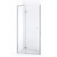 Maxaro Amber Douchedeur | 90 cm Chroom Helder glas Draaideur | Douchedeur glas | Glazen Douchedeur | Nisdeur Douchewand
