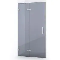 Maxaro Diamond Douchedeur 90 cm Chroom Rookglas Draaideur | Douchedeur | Douchedeur Draaibaar | Douchedeur op maat