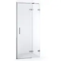 Maxaro Diamond Douchedeur | 80 cm Chroom Helder glas Draaideur | Douchedeur glas | Glazen Douchedeur | Nisdeur Douche