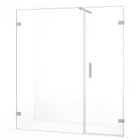 Maxaro Diamond Douchedeur 175cm Rvs Helder Glas Draaideur Douchedeur | Glazen Douchedeur | Nisdeur Douche