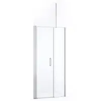 Maxaro Diamond Douchedeur | 100 cm Chroom Helder glas Draaideur | Douchedeur glas | Glazen Douchedeur | Nisdeur Douche