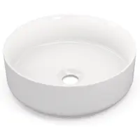 Maxaro Waskom Clasico Keramiek Wit 35,5x11,5cm Rond | Waskom | Waskom Badkamer | Waskom voor Badkamer | Waskommen