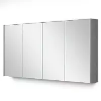Maxaro Spiegelkast Met Verlichting Modulo 137,6x70cm Lichtgrijs Beton
