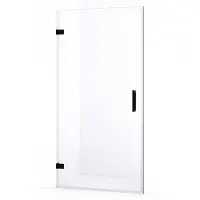 Maxaro Diamond Douchedeur 90cm Mat Zwart Helder Glas Draaideur | Douchedeur | Douchedeur Draaibaar | Douchedeur Inklapbaar