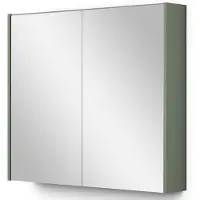 Maxaro Spiegelkast Met Verlichting Modulo 80x70cm Saliegroen Badkamer Spiegelkast | Spiegelkast Badkamer | Spiegelkast met Verlichting