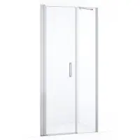 Maxaro Diamond Douchedeur | 100 cm Chroom Helder glas Draaideur | Douchedeur glas | Glazen Douchedeur | Nisdeur Douche