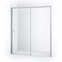 Maxaro Crystal Comfort Douchedeur 170cm Chroom Helder Glas Schuifdeur | Douchedeur Schuifdeur | Schuifdeur Douche | Schuifwand douche