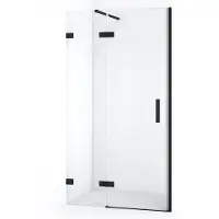 Maxaro Diamond Douchedeur | 100 cm Mat zwart Helder glas Draaideur | Douchedeur | Douchedeur Draaibaar | Douchedeur op maat