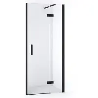 Maxaro Diamond Douchedeur | 80 cm Mat zwart Helder glas Draaideur | Douchedeur glas | Glazen Douchedeur | Nisdeur Douche