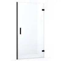 Maxaro Diamond Douchedeur 100cm Mat Zwart Helder Glas Draaideur | Douchedeur | Douchedeur Draaibaar | Douchedeur Inklapbaar