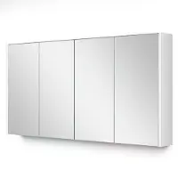 Maxaro Spiegelkast Met Verlichting Modulo 137,6x70cm Hoogglans Wit Badkamer Spiegelkast | Spiegelkast Badkamer | Spiegelkast met Verlichting