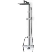Maxaro Cubic Regendouche Opbouw | Chroom 20 cm Regendouche Thermostatisch