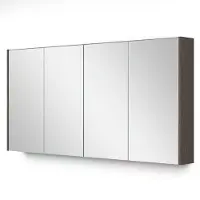 Maxaro Spiegelkast Met Verlichting Modulo 137,6x70cm Donkerbruin Eiken