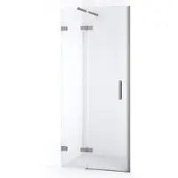 Maxaro Diamond Douchedeur 80 cm Rvs Helder glas Draaideur | Douchedeur | Douchedeur Draaibaar | Douchedeur Inklapbaar