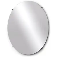 Maxaro Badkamerspiegel Solo 100cm Rond - Spiegelhouders - Zwart - Badkamer Spiegel | Grote Spiegel Badkamer | Luxe Design Spiegel