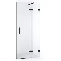 Maxaro Diamond Douchedeur | 80 cm Mat zwart Helder glas Draaideur | Douchedeur glas | Glazen Douchedeur | Nisdeur Douche