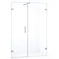 Maxaro Diamond Douchedeur | 125 cm Chroom Helder glas Draaideur | Douchedeur glas | Glazen Douchedeur | Nisdeur Douche