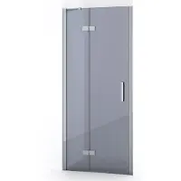 Maxaro Diamond Douchedeur 80cm Chroom Rookglas Draaideur | Douchedeur | Douchedeur Draaibaar | Douchedeur Inklapbaar