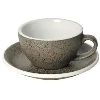 Loveramics Cappuccino kopje met een schoteltje Egg Granite, 200 ml