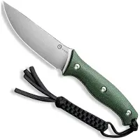 CIVIVI Stormridge C23041-3 Satin Nitro-V, Green Canvas Micarta, vaststaand mes