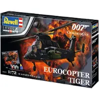 Wittmax Modelbouwpakket Militaire voertuigen - 05654 James Bond 007 - Eurocopter Tiger - Geschenkset Plastic - 1:72 -