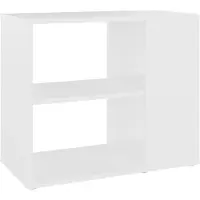 vidaXL Bijzetkast 60x30x50 cm bewerkt hout wit