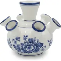 Heinen Delfts Blauw Tulpenvaas bloem Heinen Delfts Blauw Delfts blauwe vaas Tulpenvaas