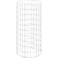 vidaXL Gabion paal rond Ø50x100 cm gegalvaniseerd staal