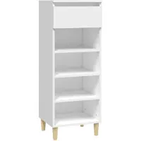 vidaXL Schoenenkast 40x36x105 cm bewerkt hout wit