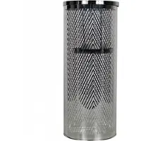 Mars & More *windlicht cilinder zilver visgraat breed medium 30cm*