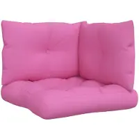 vidaXL Palletkussens 3 st oxford stof roze
