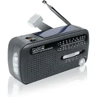 Muse MH-07DS - Wereldontvanger met LED-lamp en alarmsignaal - Grijs