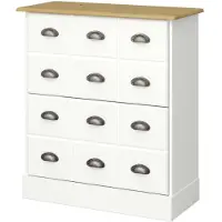 Hioshop Orienty schoenenkast 2 kleppen wit.