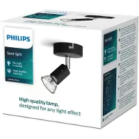 Philips Limbali 8719514465213 Plafondspot GU10 Zwart