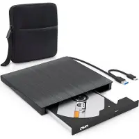 Strex SP299 - Externe DVD Speler - USB 3.0 - Plug & Play - Zwart - Met Hoes