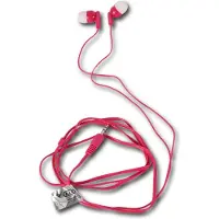 Discountershop Roze On-Ear Hoofdtelefoon met Kabel | Hoogwaardige Geluidskwaliteit en Comfort | 1m Kabel | Inclusief 2 Extra Oordopjes Geschikt Voor Mp3,Mp4, Ipod & Smartphones met 3.5mm Jack