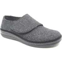 Berkemann 05727 937 donkergrijs vilt Pantoffels | Maat 11 Heren Grijs