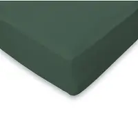 Eleganzzz Hoeslaken Jersey Katoen Stretch 35cm Hoge Hoek - dark green 140x210/220cm - 160x200cm