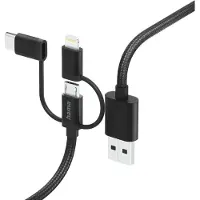 Hama Meerdere USB-kabel - - 00201536 - 1,5 m - USB 2.0 - Zwart