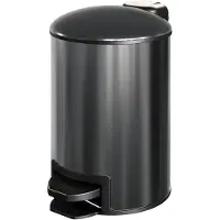Brauer pedaalemmer 3 liter gunmetal geborsteld