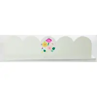 Rice Houten Wandplank (56x11x13 cm) Wit.