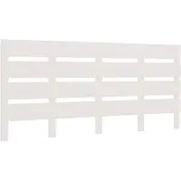 vidaXL Hoofdbord 180x3x80 cm massief grenenhout wit