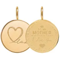 Ixxxi Charm Pendant Mother Love Small Goud