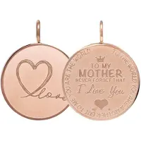 Ixxxi Charm Pendant Mother Love Big Rosé