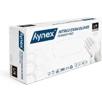 Hynex Nitril Wegwerphandschoenen – Maat L – Wit – 100 Stuks – 3,5 Gram – Poedervrij & Latexvrij – Voor Zorg, Horeca & Schoonmaak