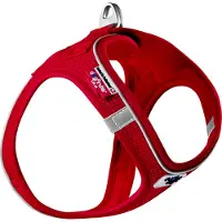 Curli Magneetvest Hondentuig Luchtmazig Rood M (M, Hond, Algemeen), Kraag + Leiband