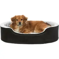 Trixie hondenmand lino memoryfoam zwart/grijs